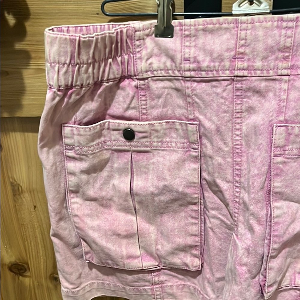 Free People Light Pink Mini Skirt with Pockets - Picture 4 of 10